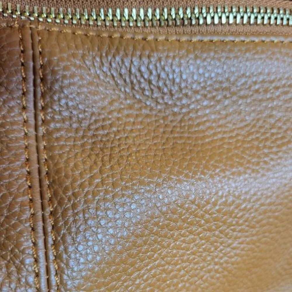 KATTEE Soft Leather Tote Bag Shoulder Bag Brown - Picture 5 of 11